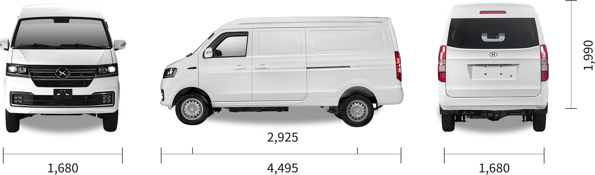 Shineray X30 LEV - Dimensiones